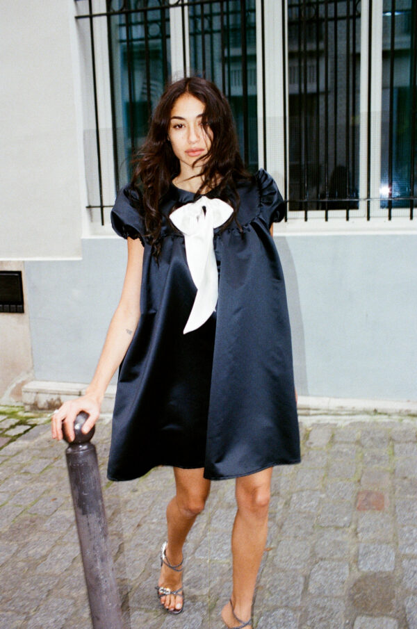 black sleeveless shift dress Truly Me Black Tweed Mini Shift Dress